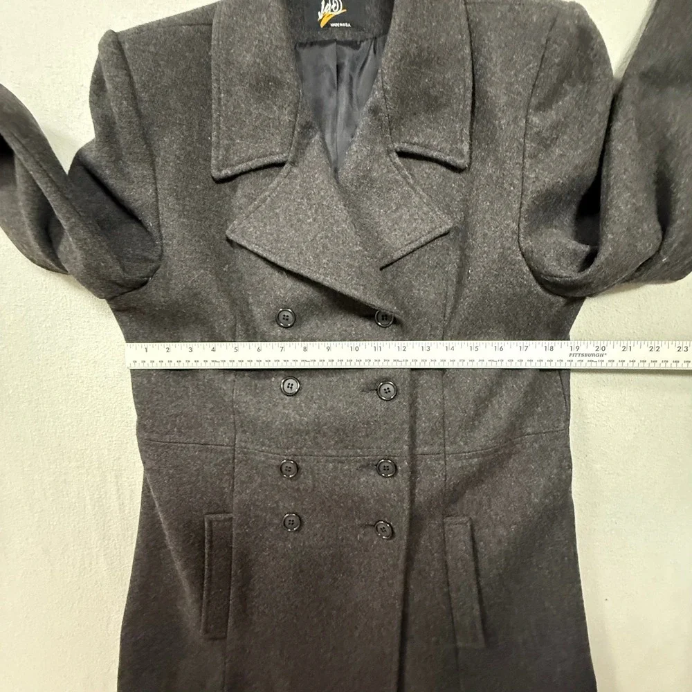 Vingtage Wool Blend Double Breasted Pea Coat Made in USA Coat‎ Women Size Medium